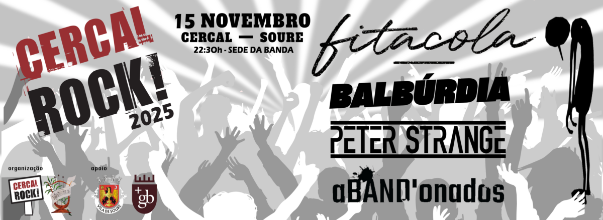 Cartaz Horizontal Cercal Rock 2025