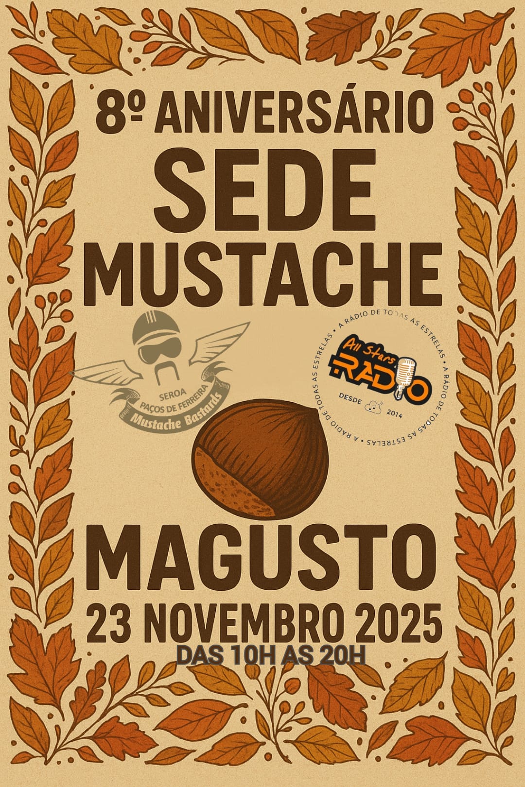 cartaz aniv. mustache